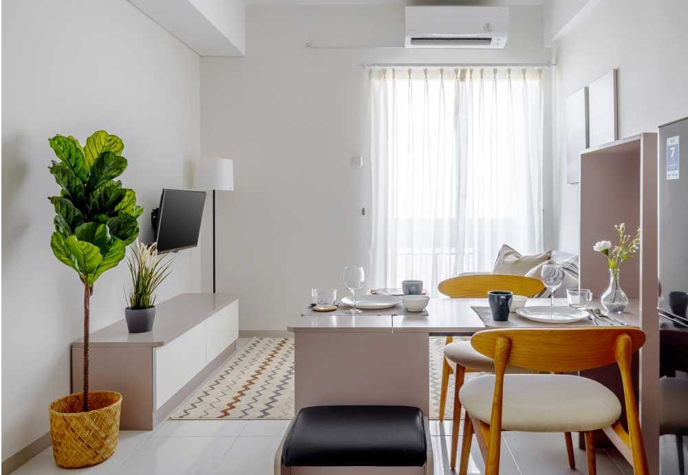 Desain Living Area Show Unit Apartemen 2 BR