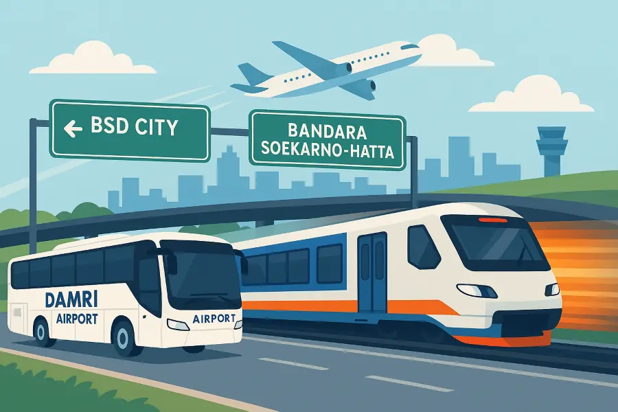 Rute Transportasi Umum Dari BSD ke Bandara